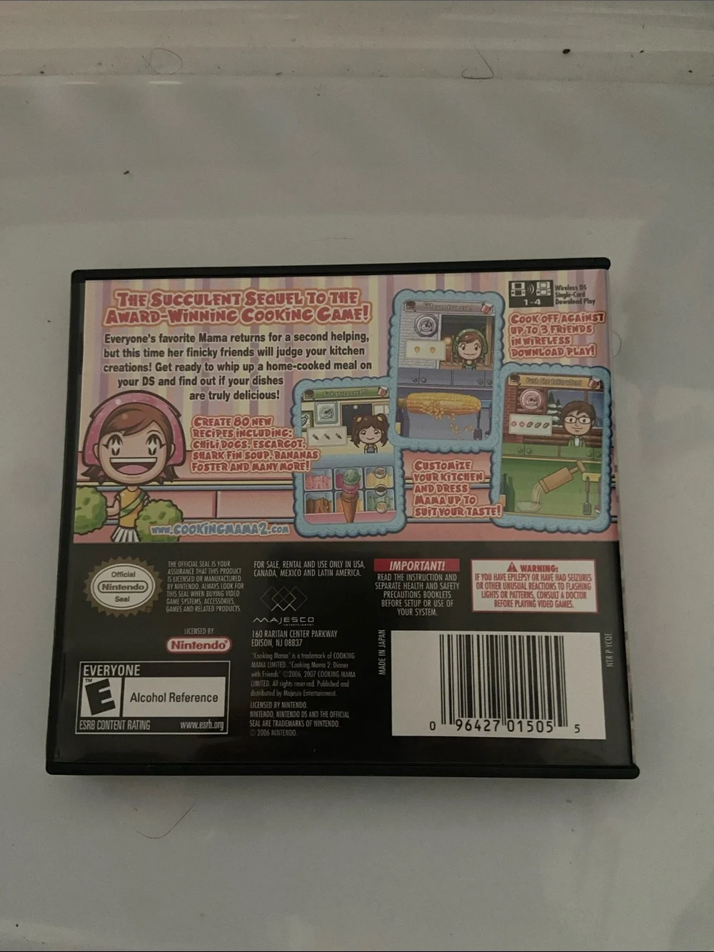 Nintendo Cooking Mama 2 Dinner with Friends - Pink and Blue Cover Art